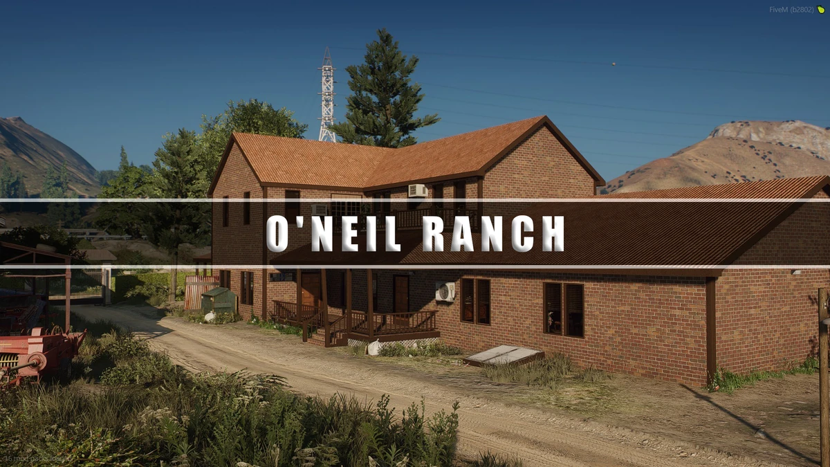 O'NEIL RANCH – Fully Open Source FiveM MLO | Interior, Airport & Optional Illegal Basement